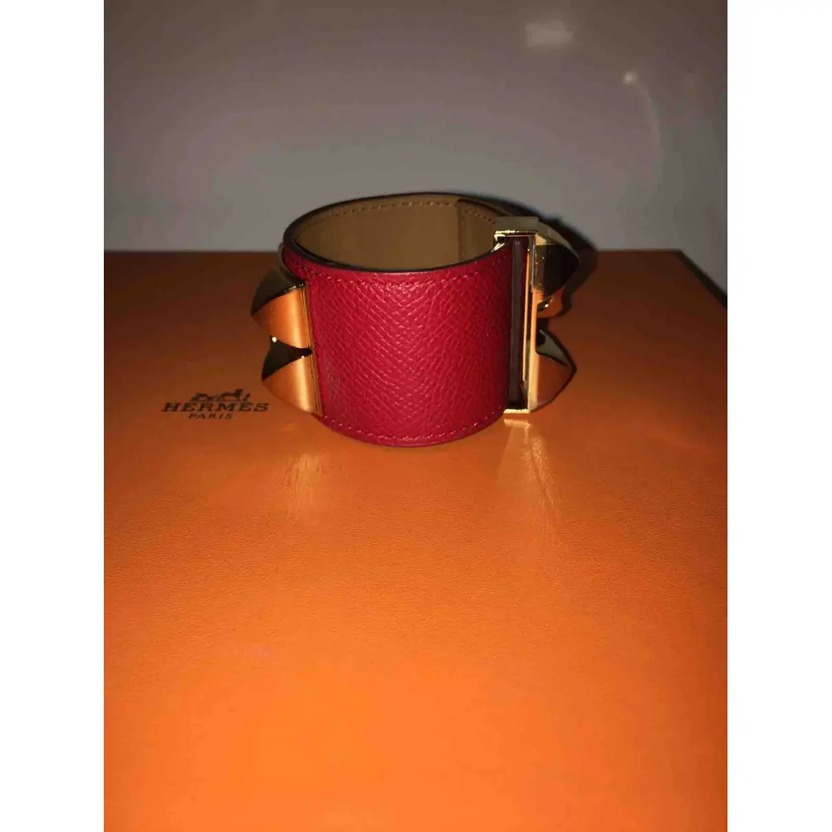 Buy Hermès Chaîne d'Ancre leather bracelet online