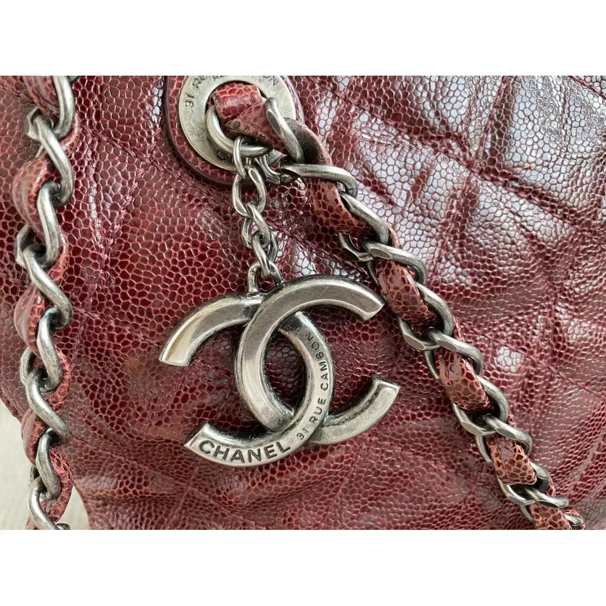 Leather tote Chanel