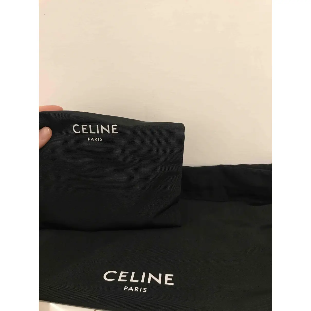Classic leather clutch bag Celine