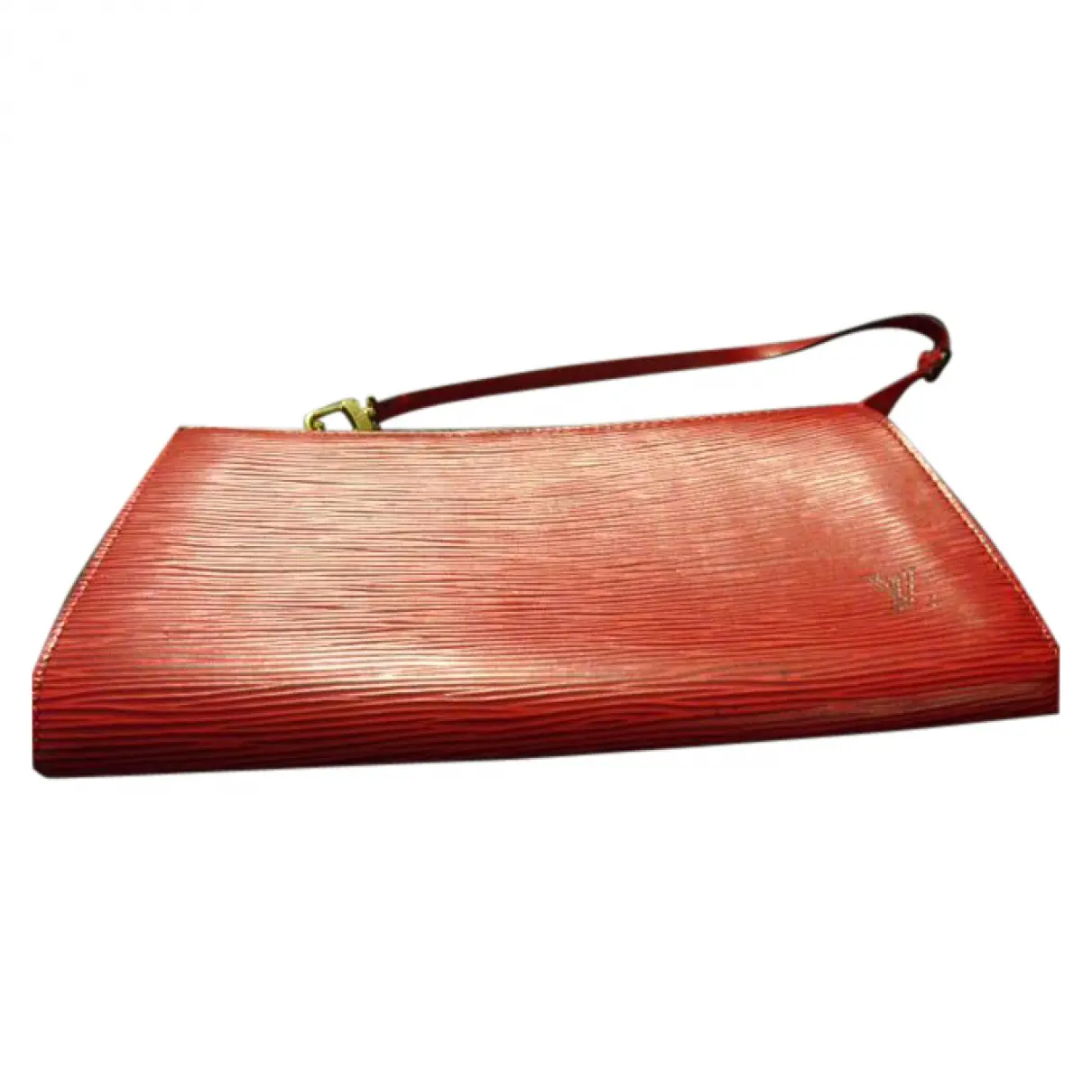 Red Leather Clutch bag Louis Vuitton