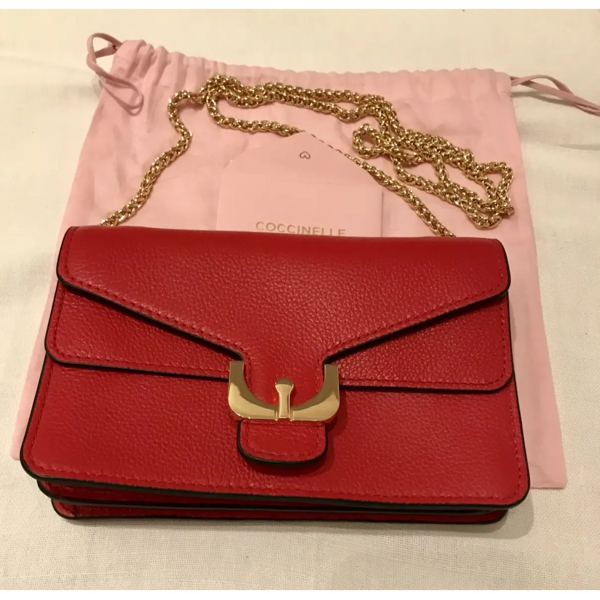 Coccinelle Leather clutch bag for sale