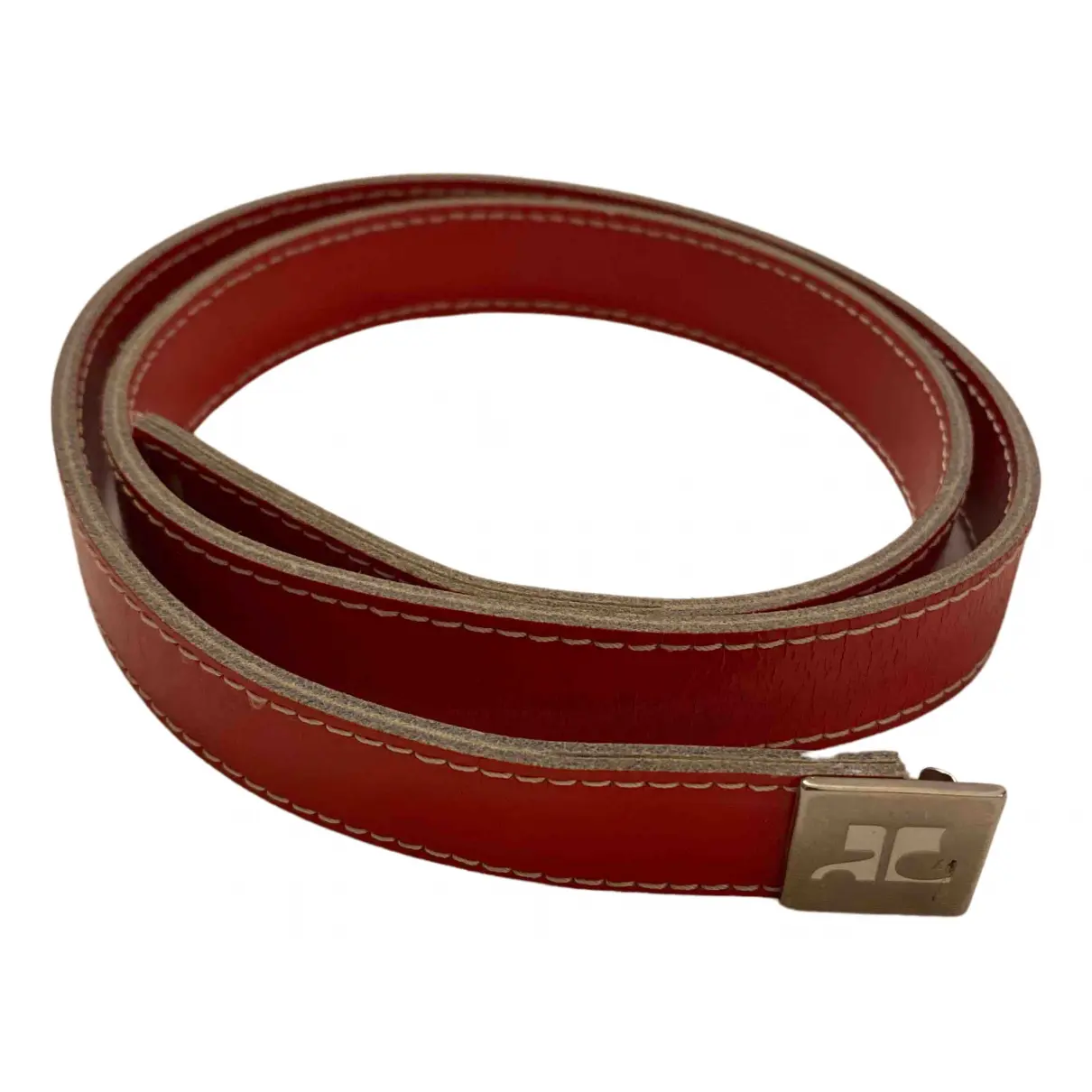 Leather belt Courrèges - Vintage