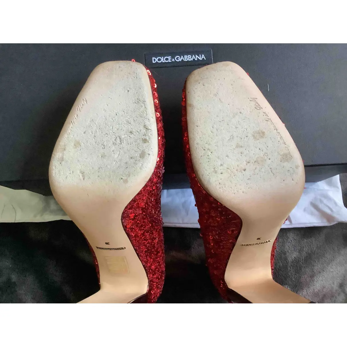 DG Amore leather heels Dolce & Gabbana