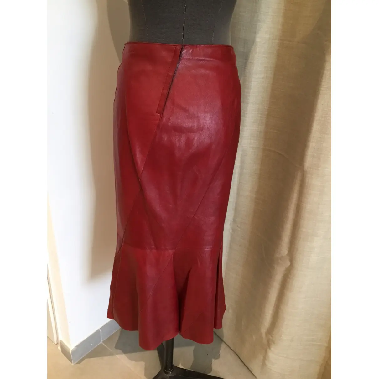 Leather maxi skirt Dolce & Gabbana
