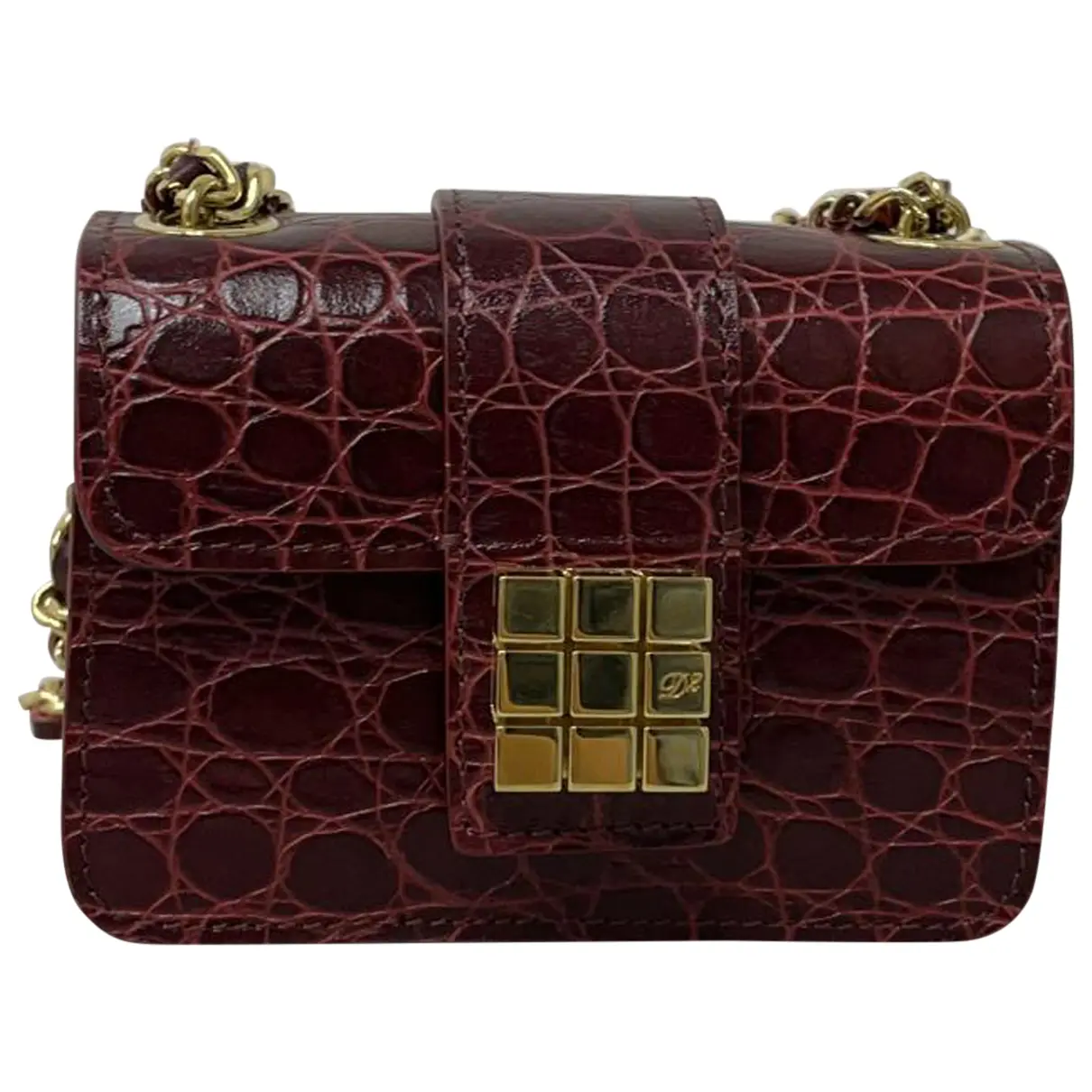 Leather clutch bag Dsquared2