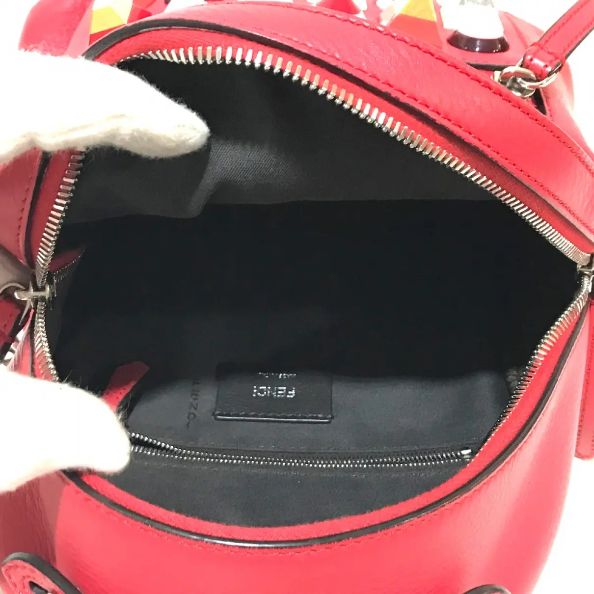 Leather backpack Fendi