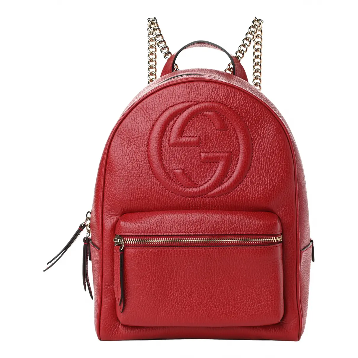 GG Running leather backpack