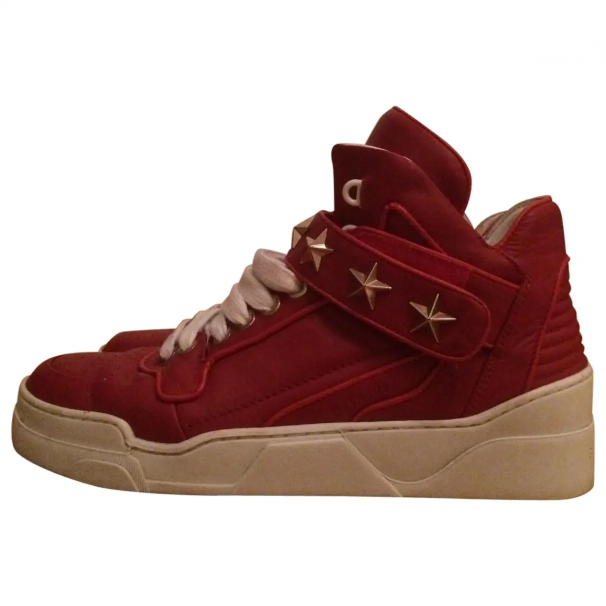 Red Leather Trainers Givenchy