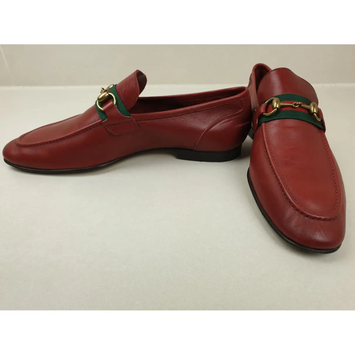 Leather flats Gucci - Vintage