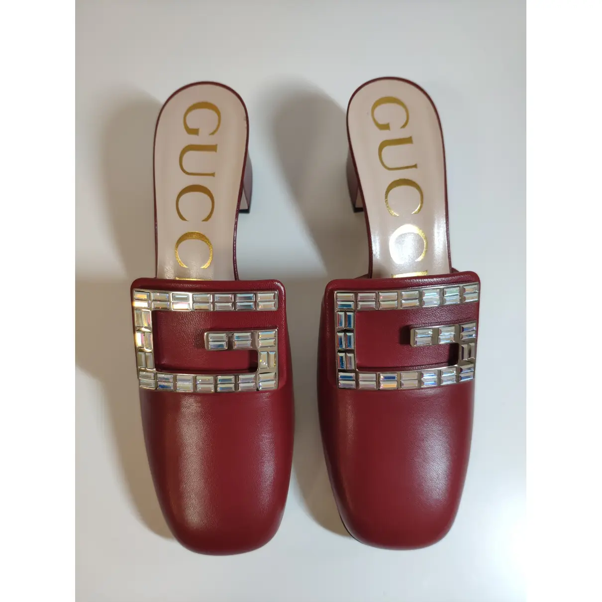Leather mules Gucci
