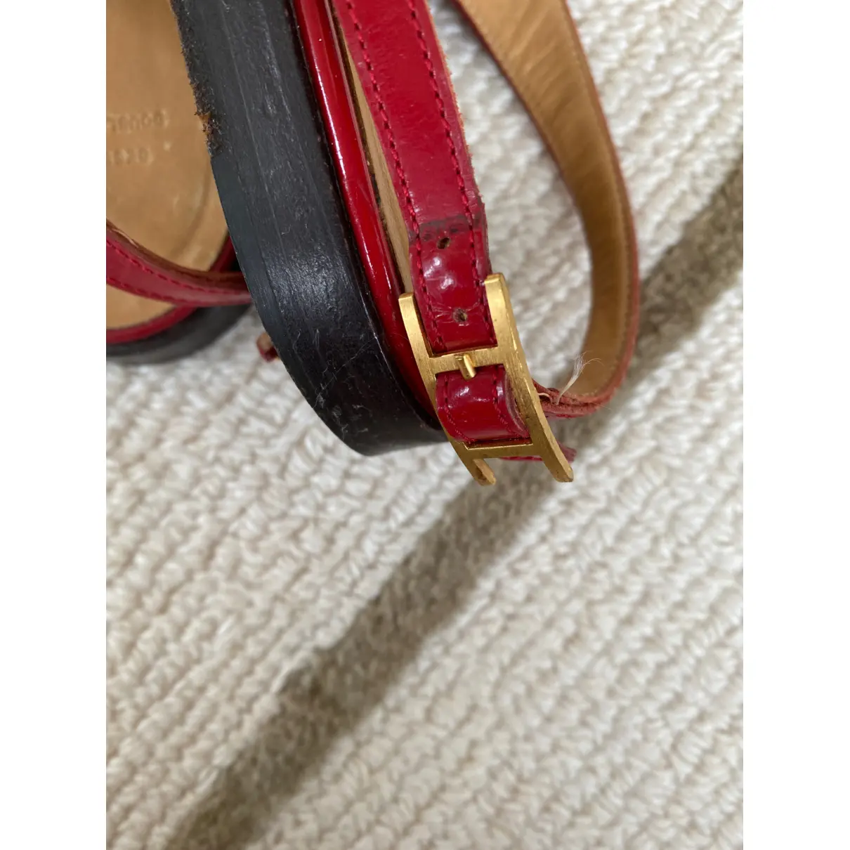 Leather sandal Hermès