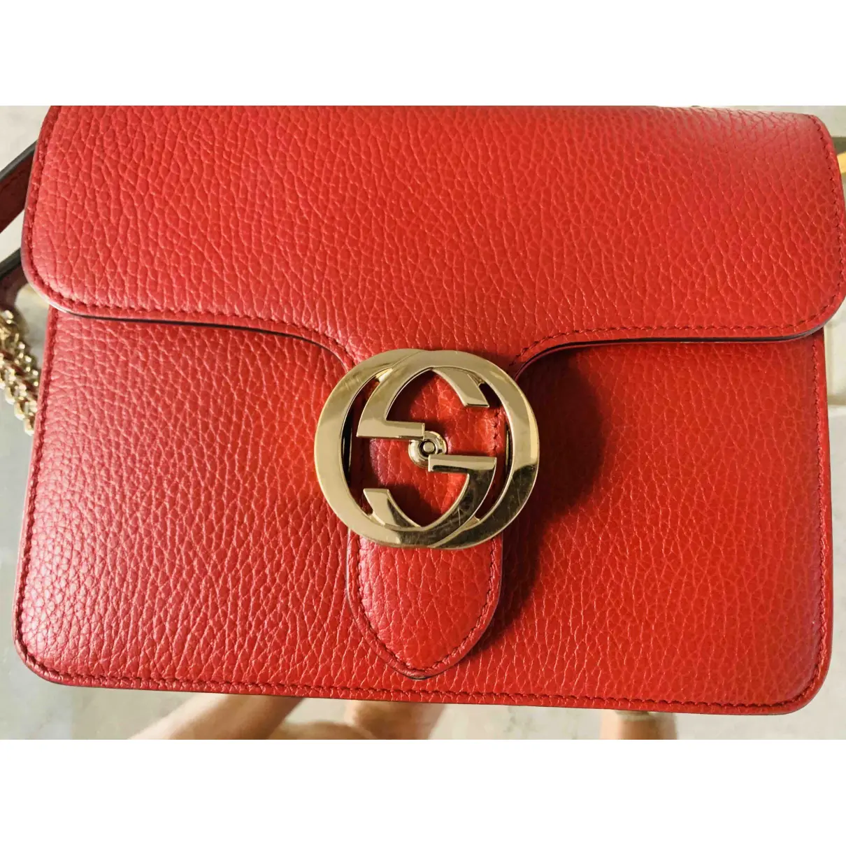 Buy Gucci Interlocking leather handbag online
