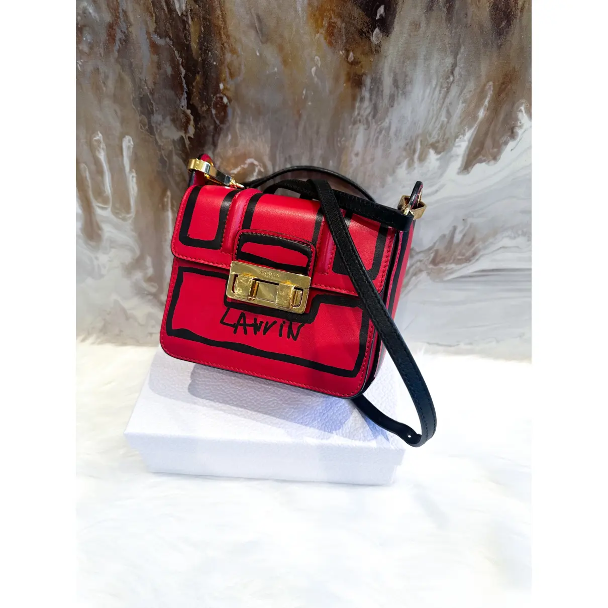 Buy Lanvin Jiji leather handbag online