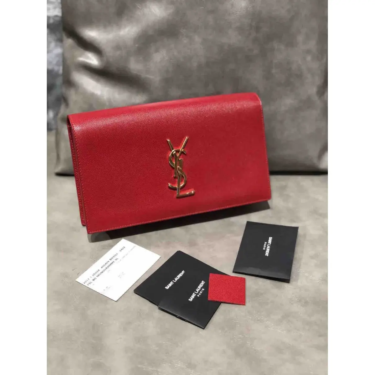 Kate monogramme leather handbag Saint Laurent
