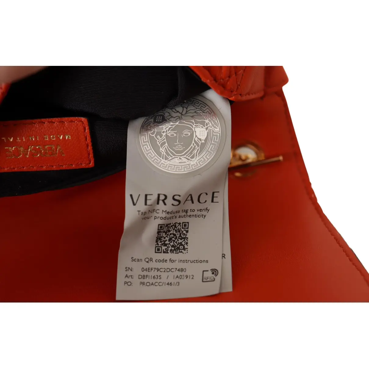 La Medusa leather crossbody bag Versace