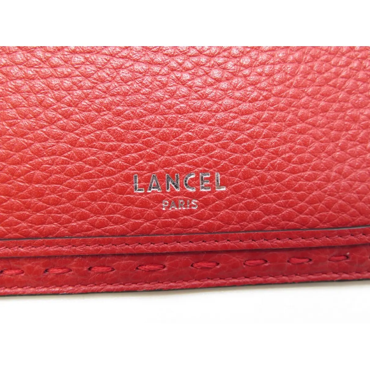 Leather purse Lancel