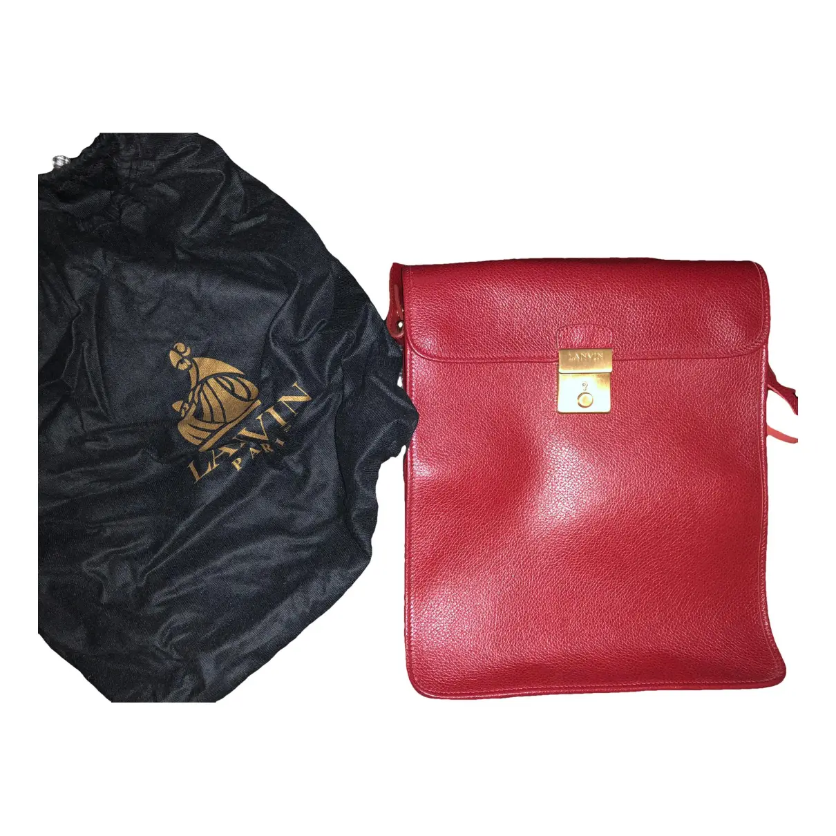 Leather satchel Lanvin