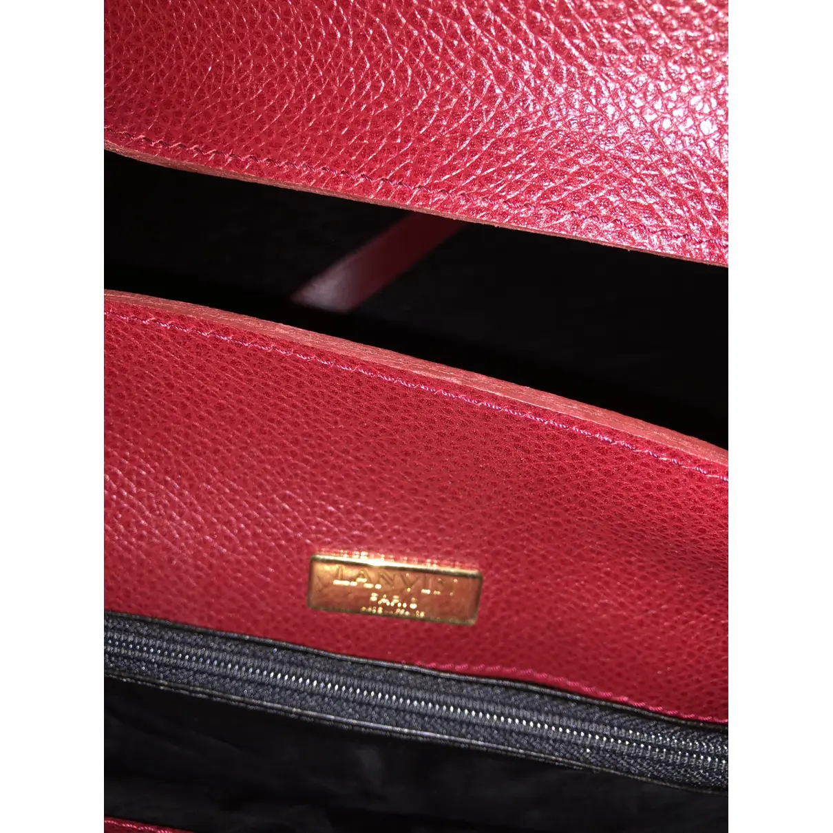 Leather satchel Lanvin