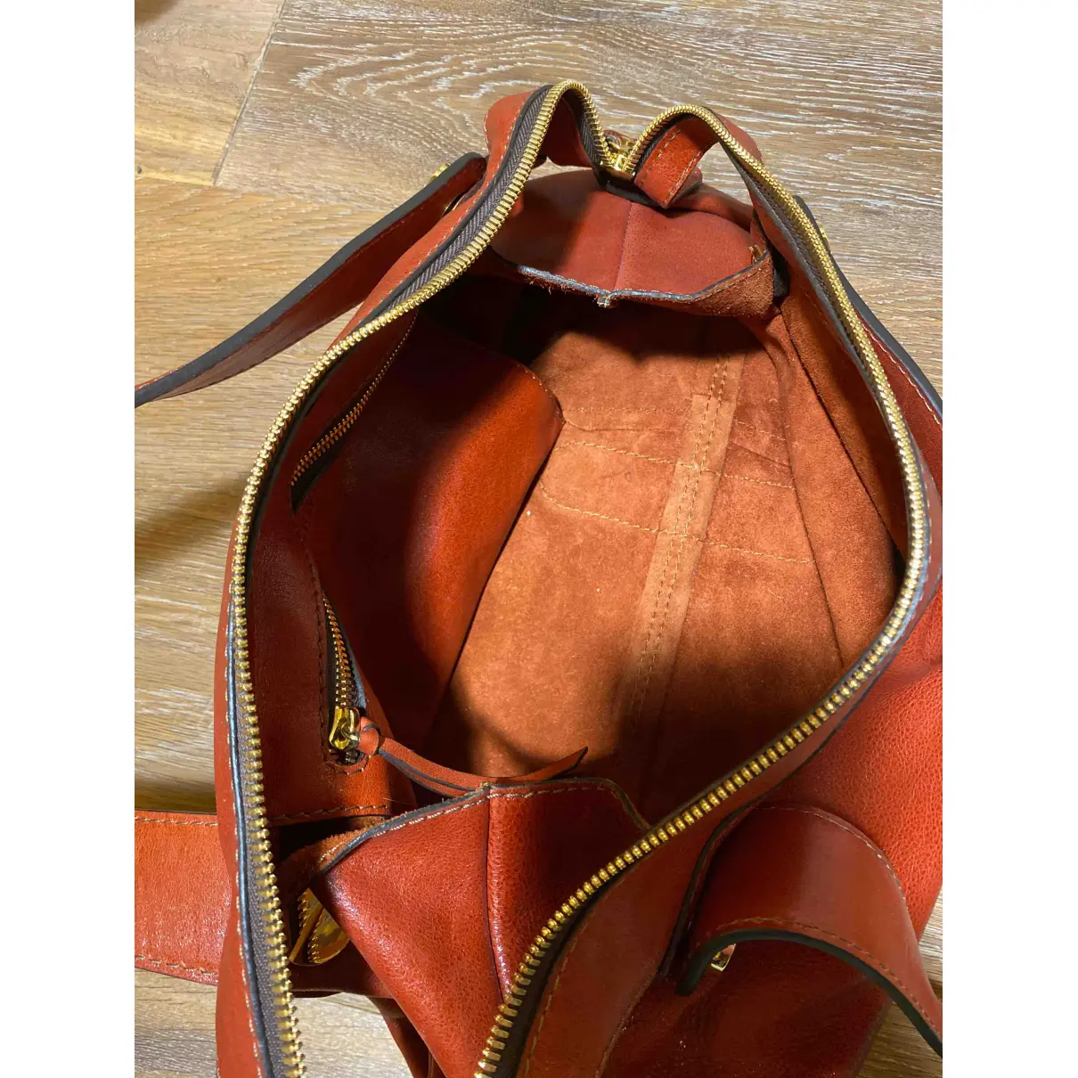 Leather bowling bag Loewe - Vintage