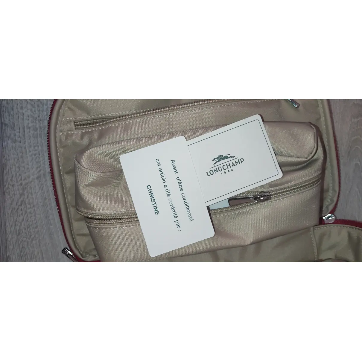 Leather clutch bag Longchamp