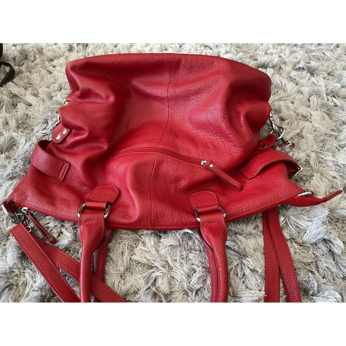 Leather handbag LORENZO