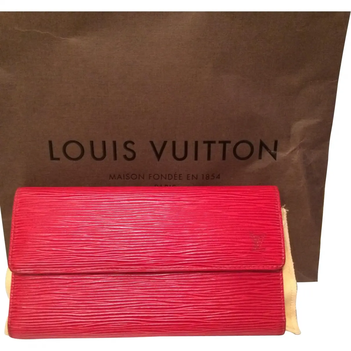 Red Leather Purse Louis Vuitton
