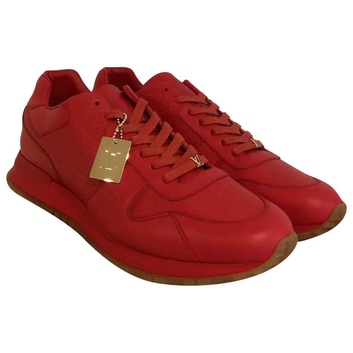 Leather low trainers Louis Vuitton x Supreme