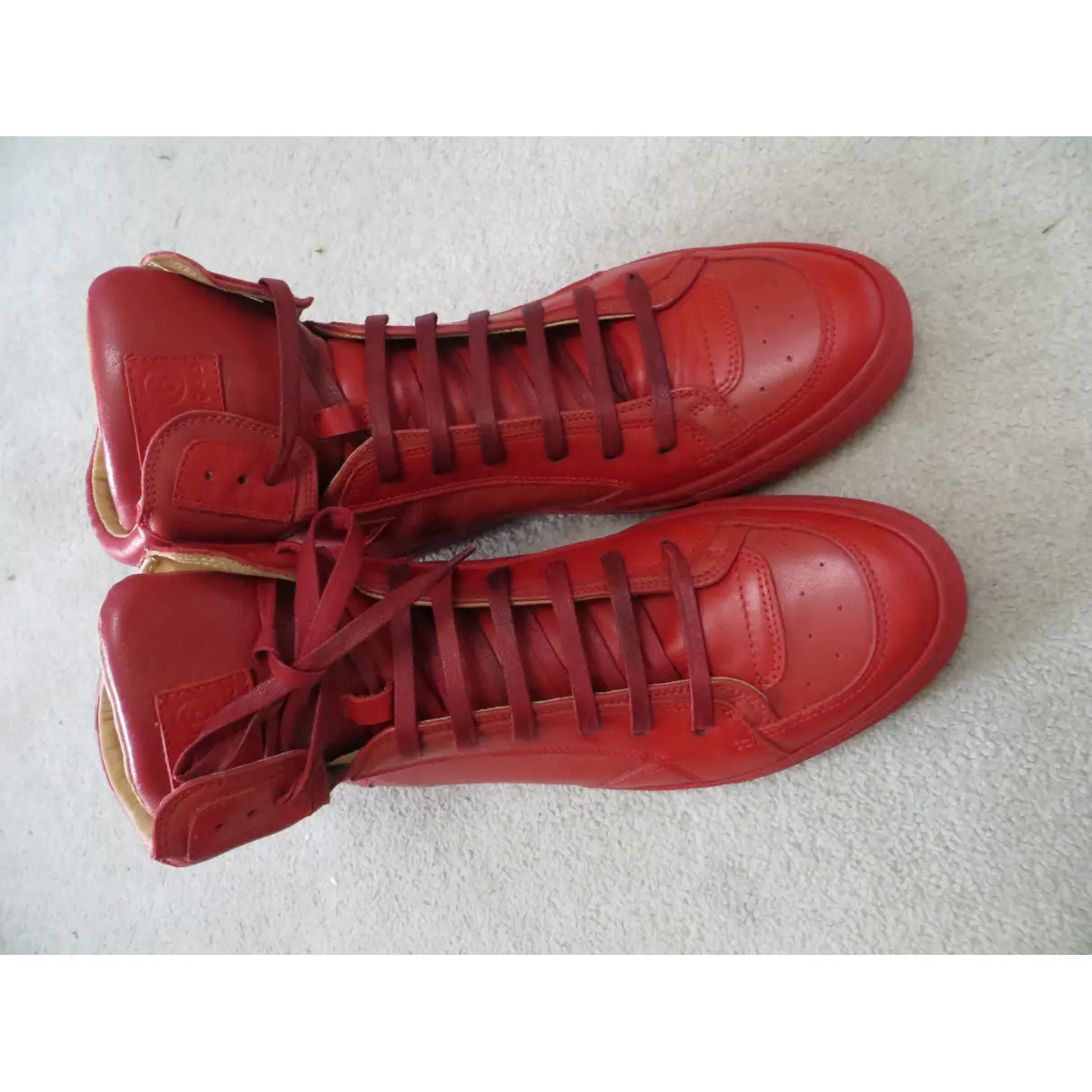 Buy Maison Martin Margiela Leather high trainers online