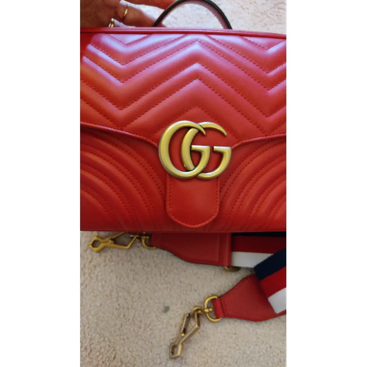 Marmont leather crossbody bag Gucci