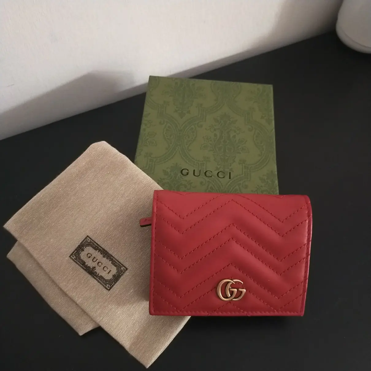 Marmont leather wallet Gucci