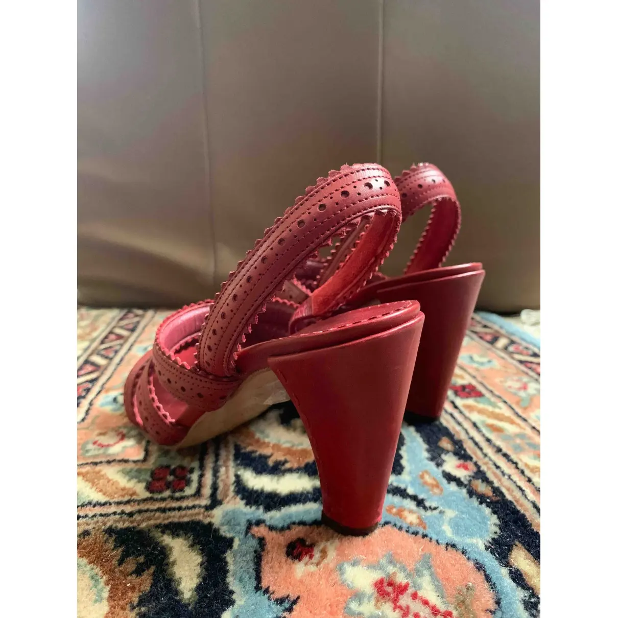 Max Mara Leather sandals for sale