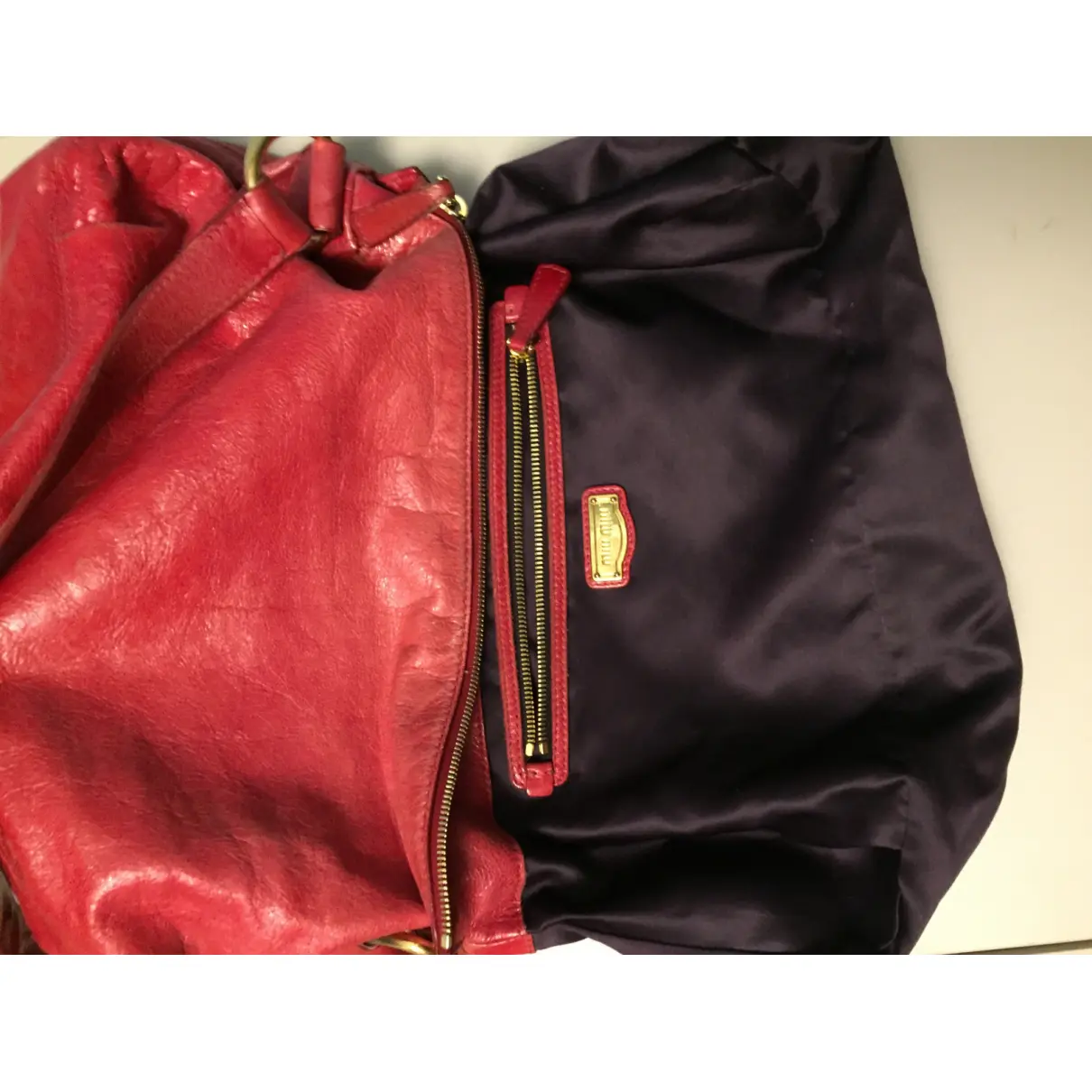 Leather bag Miu Miu - Vintage