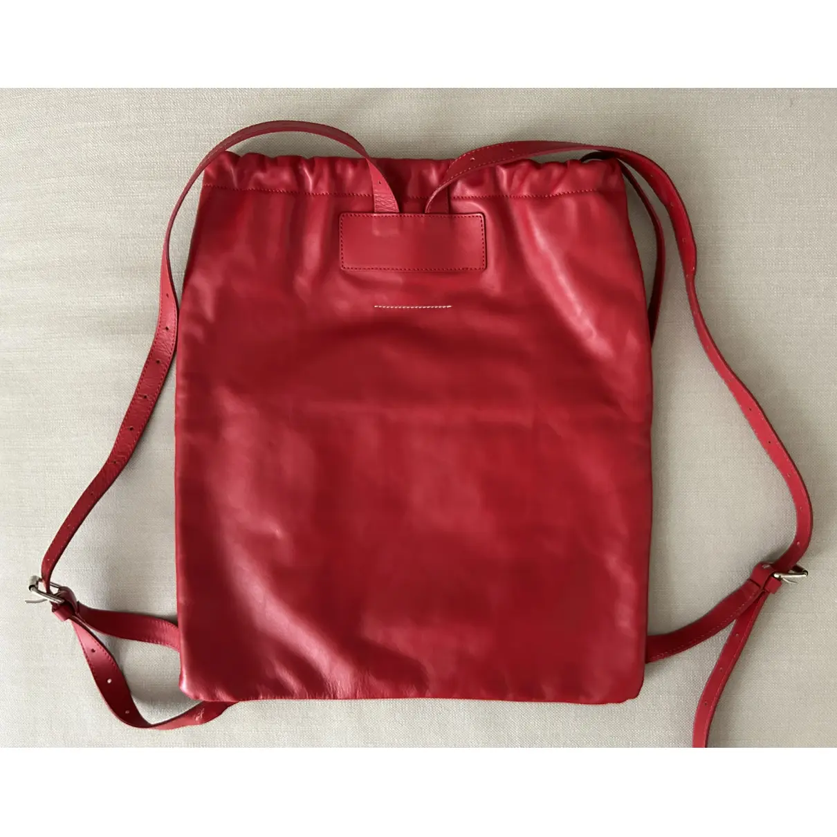 Leather backpack MM6
