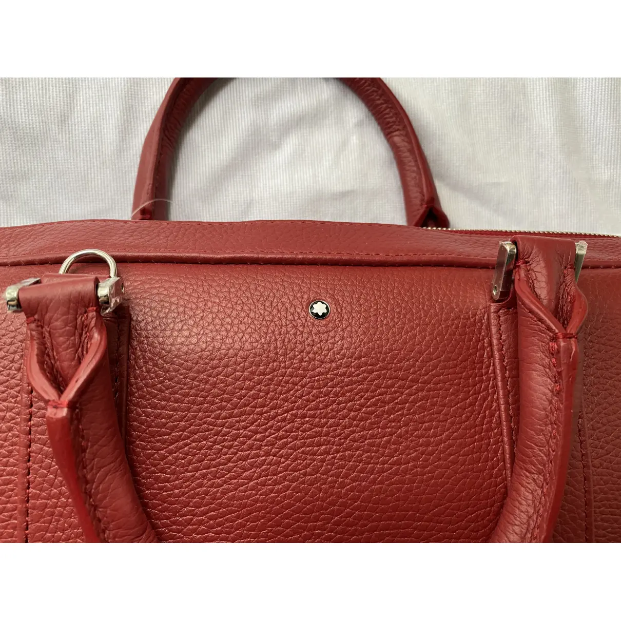 Leather satchel Montblanc