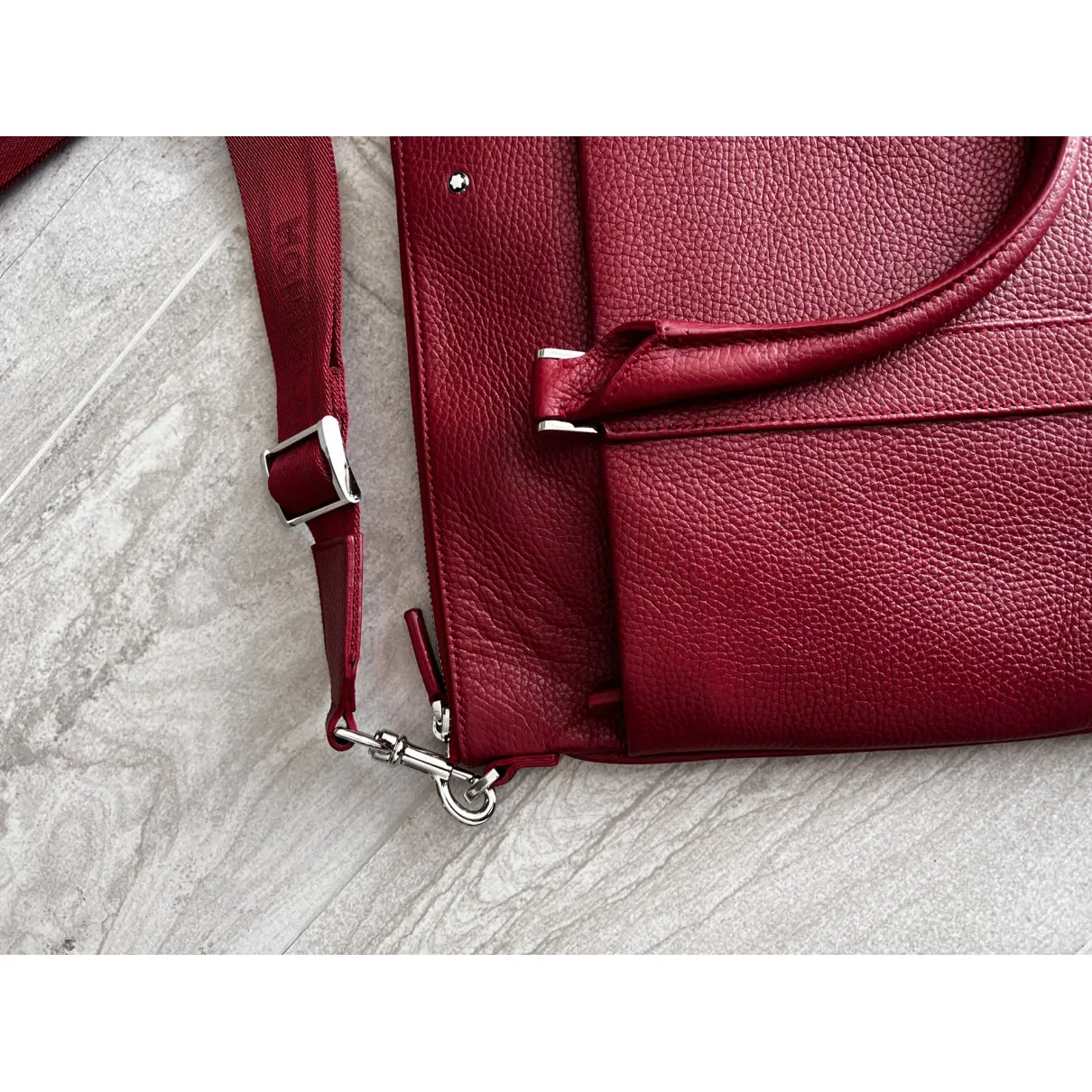 Leather handbag Montblanc