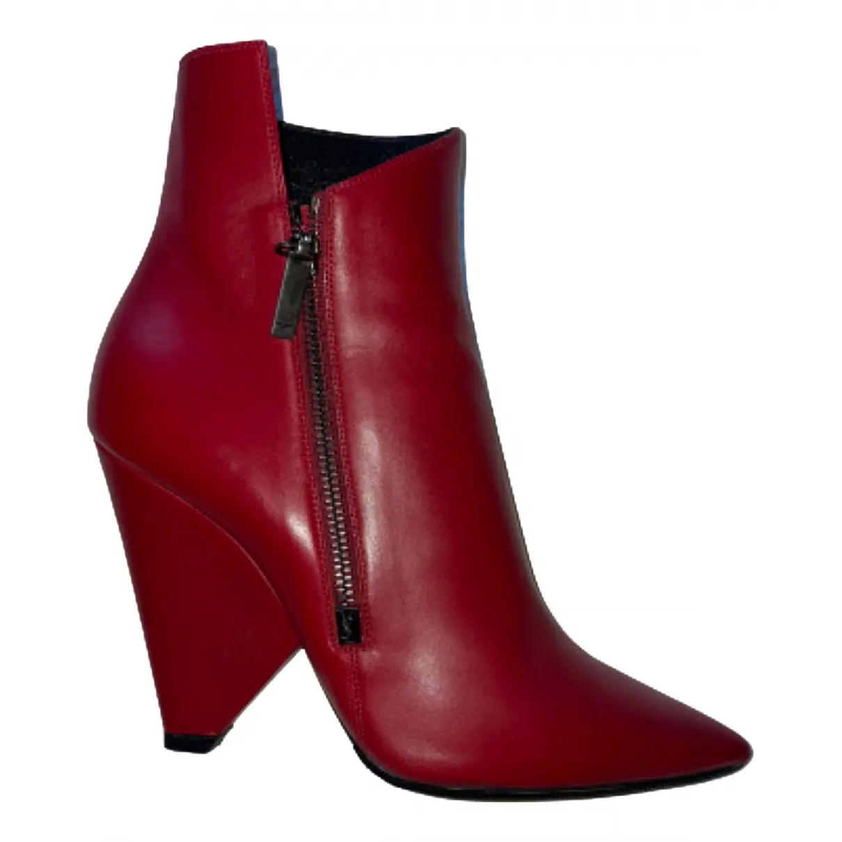 Niki leather ankle boots Saint Laurent
