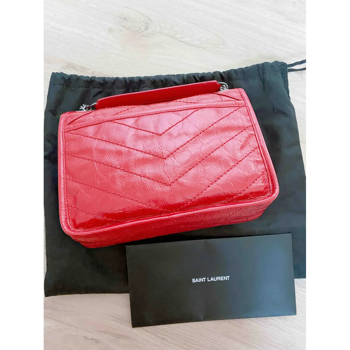 Buy Saint Laurent Niki leather crossbody bag online
