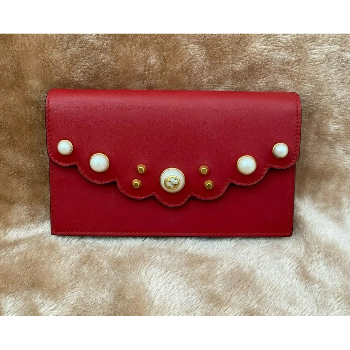 Buy Gucci Peony leather handbag online