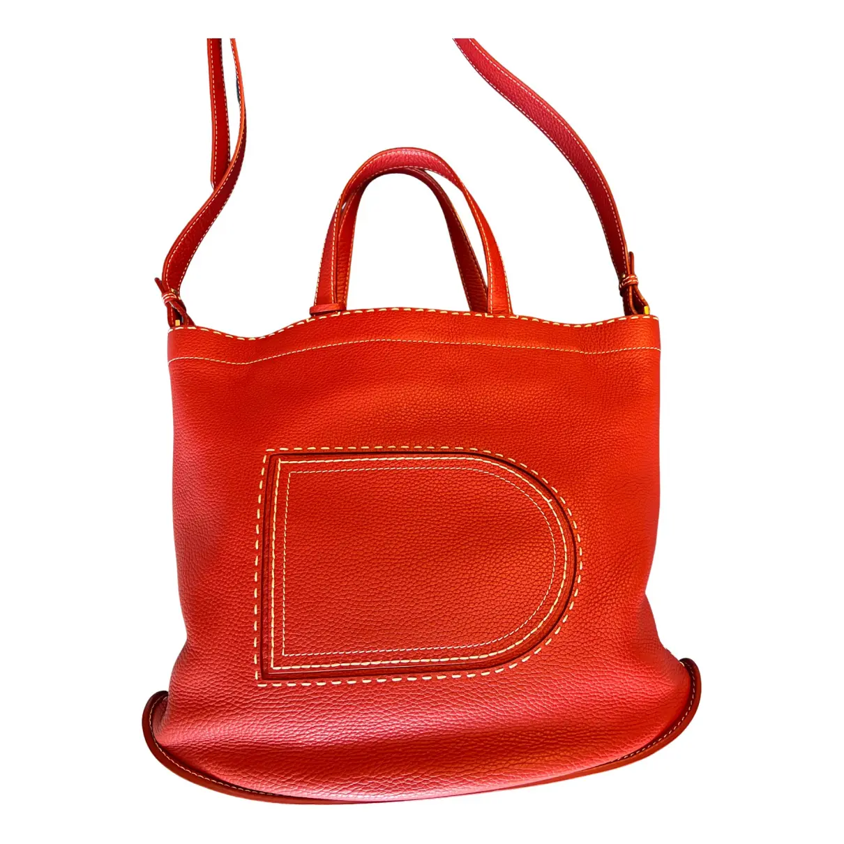 Pin leather tote Delvaux
