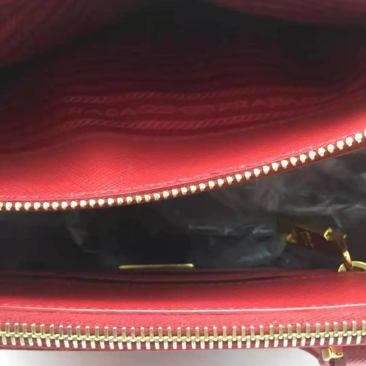 Promenade leather clutch bag Prada