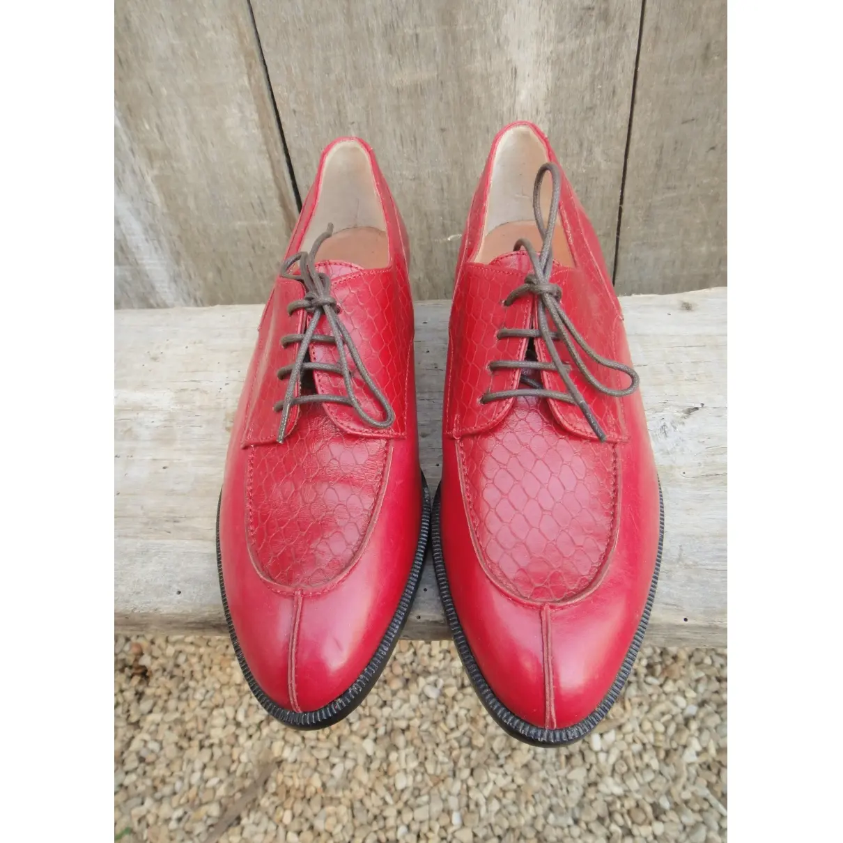 Leather lace ups Robert Clergerie - Vintage