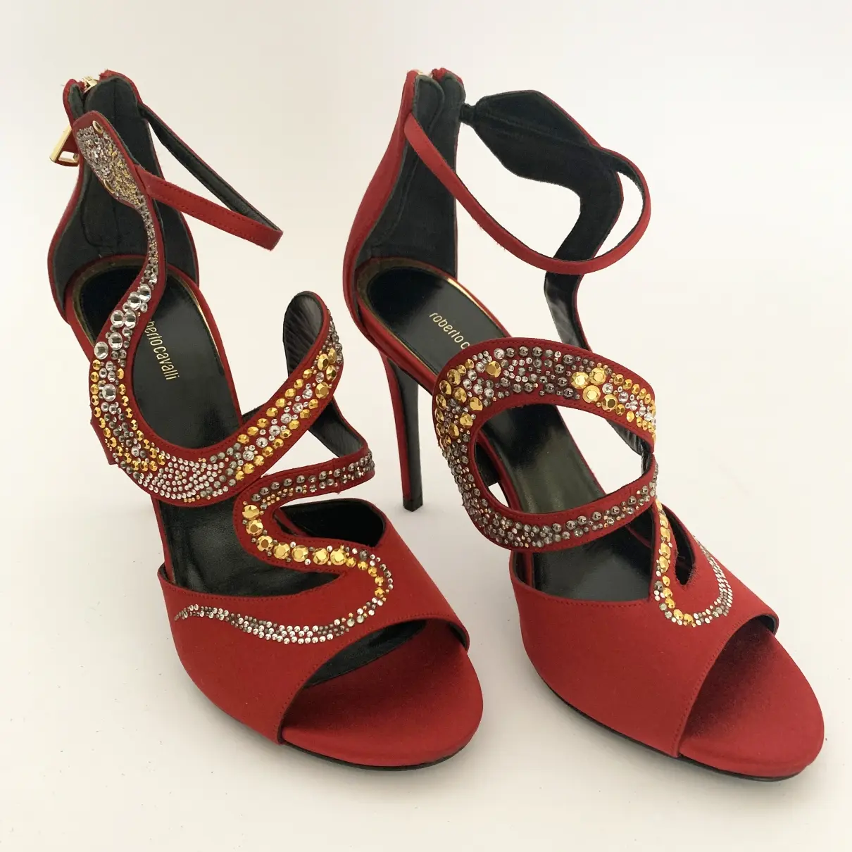 Leather heels Roberto Cavalli