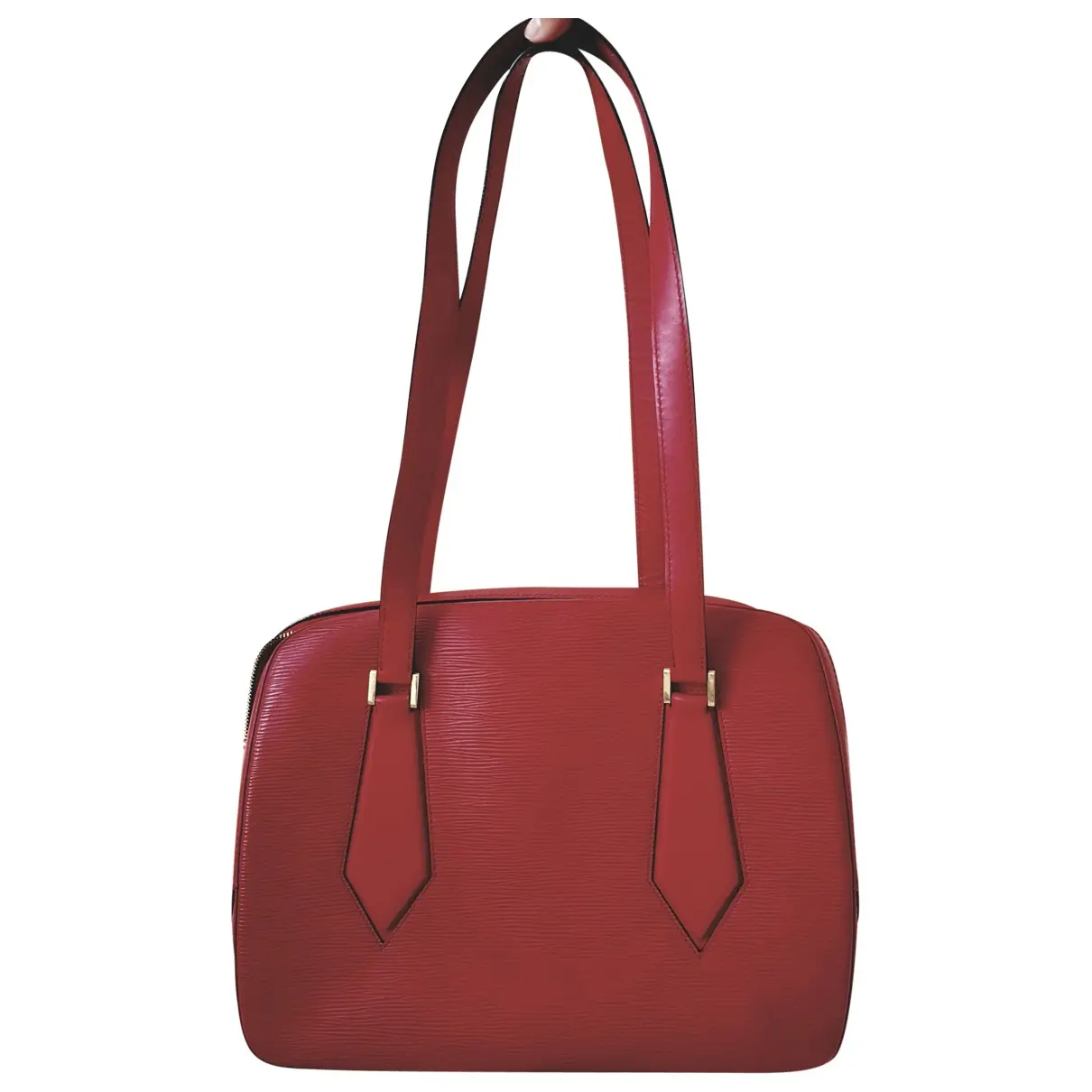 Sablon leather handbag Louis Vuitton - Vintage