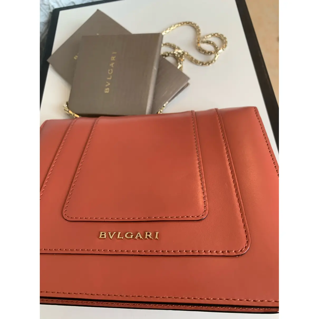 Buy Bvlgari Serpenti leather handbag online