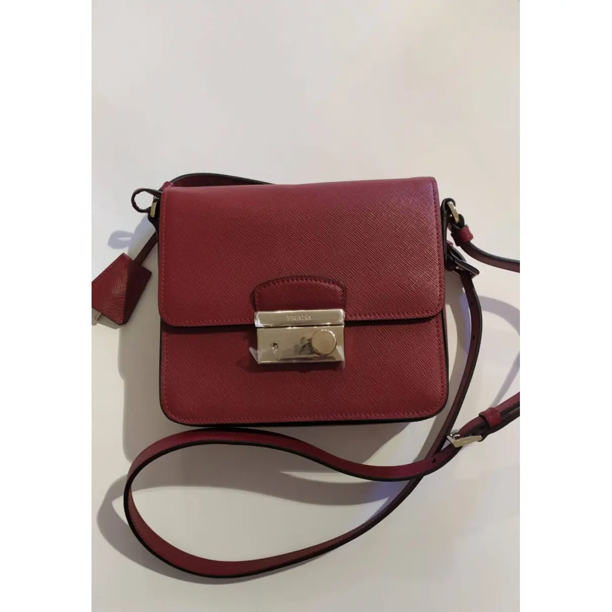 Buy Prada Sound leather handbag online