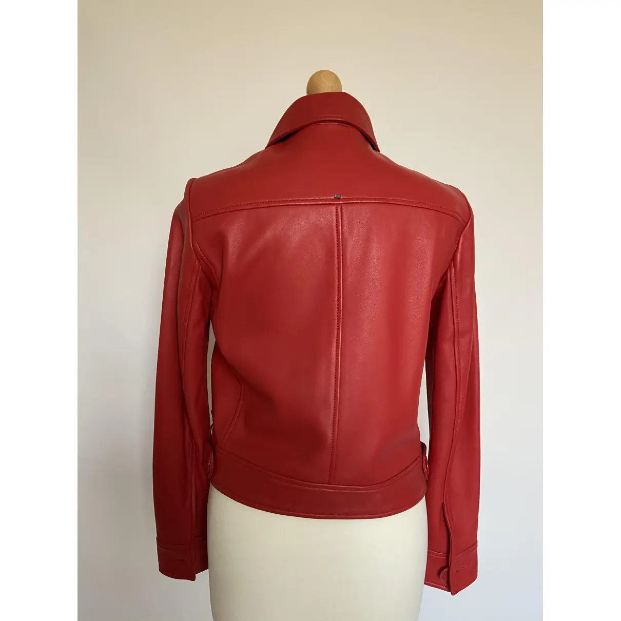 Buy Sportmax Leather biker jacket online
