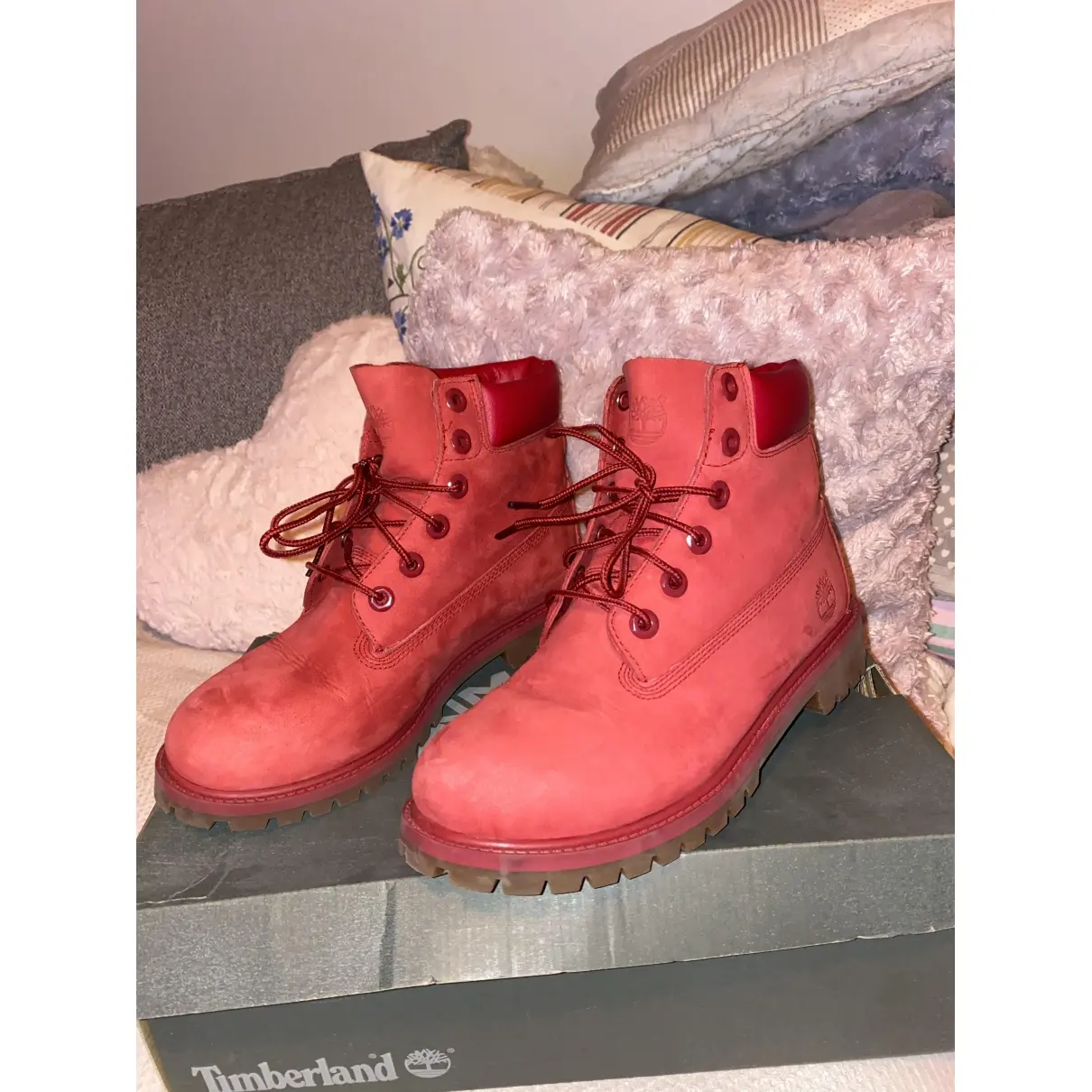 Timberland Leather lace up boots for sale