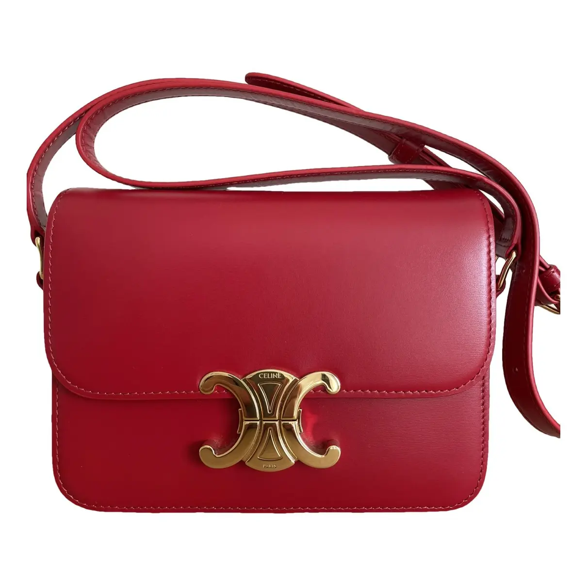 Triomphe leather handbag