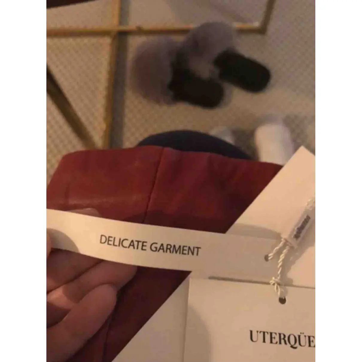 Buy Uterque Leather leggings online