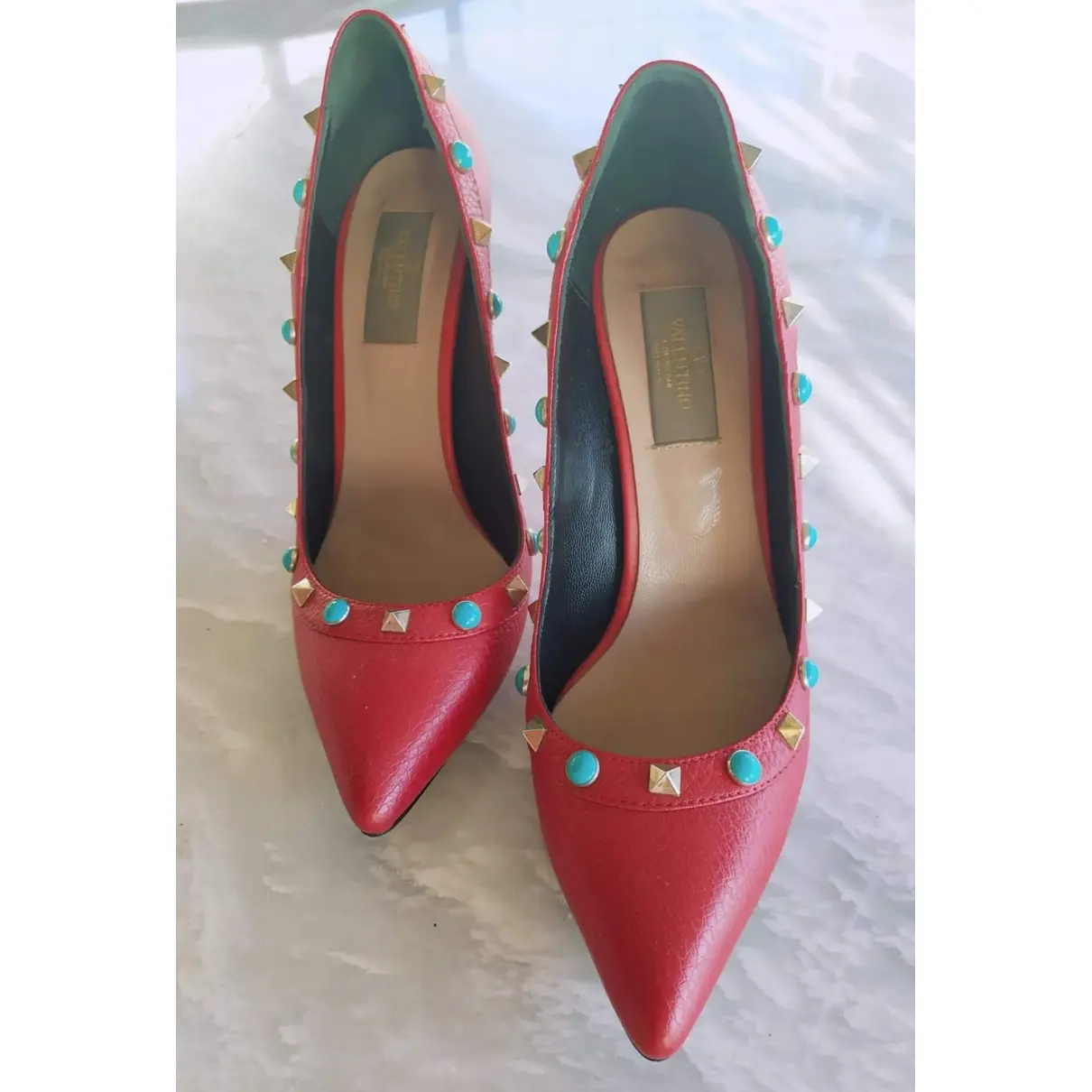 Leather heels Valentino Garavani
